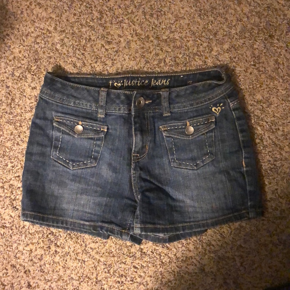 Justice jean Shorts sz 12R